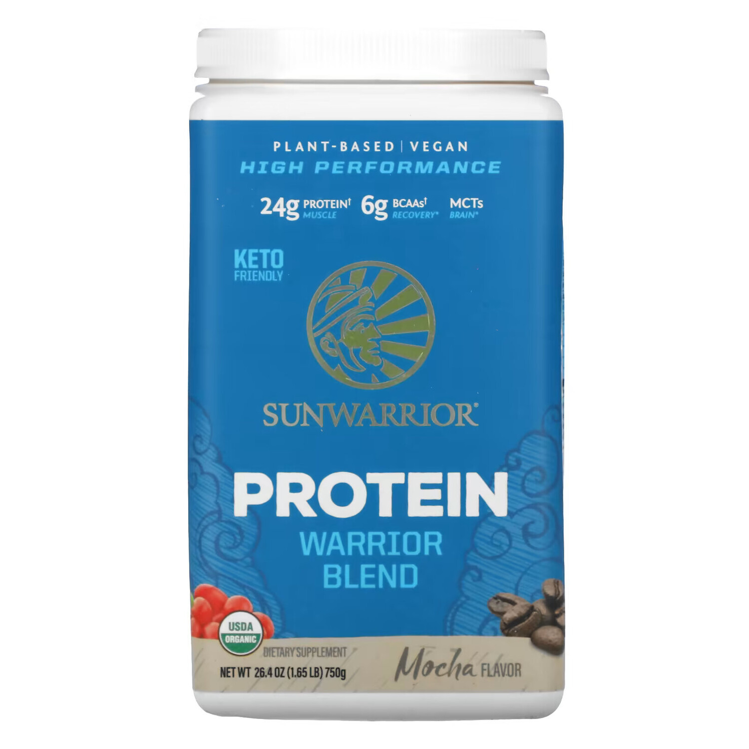 Sunwarrior, Warrior Blend Protein, смесь мокко, 750 г (1,65 фунта)
Sunwarrior, Warrior Blend Protein, смесь мокко, 750 г (1,65 фунта)