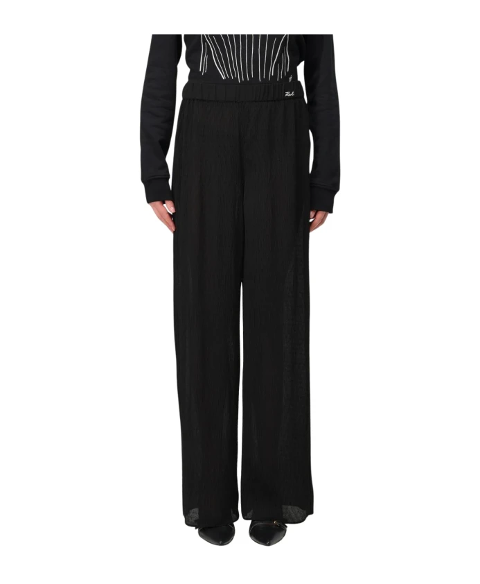 Широкие брюки со складками Karl Lagerfeld, черный
Широкие брюки со складками Karl Lagerfeld, черный