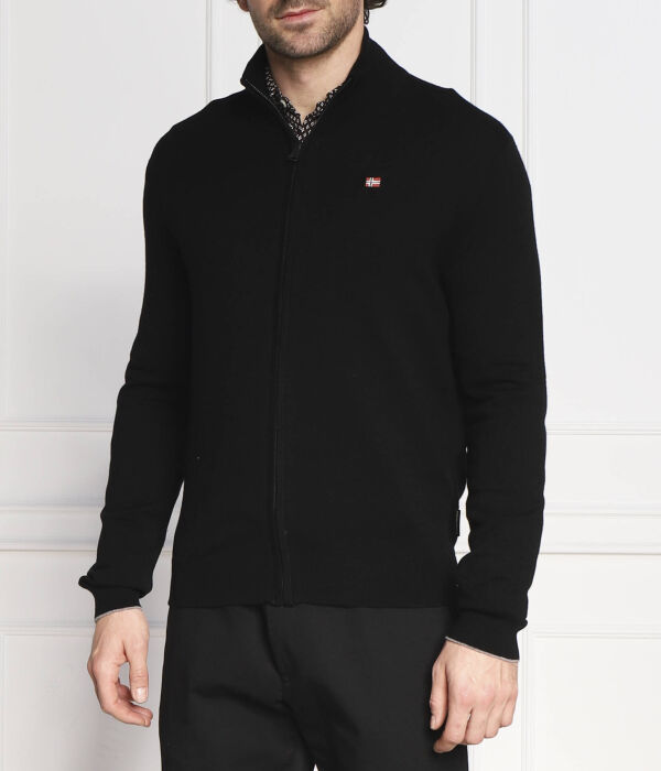 Кардиган мужской Napapijri шерстяной на молнии, черный
Кардиган мужской Napapijri шерстяной на молнии, черный