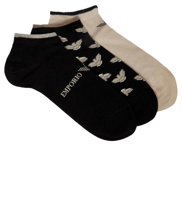 Носки мужские Emporio Armani с принтом короткие 3 пары, черный/коричневый
Носки мужские Emporio Armani с принтом короткие 3 пары, черный/коричневый