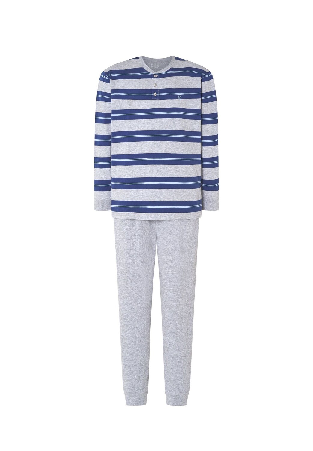 Мужская пижама длинная трикотажная на пуговицах в полоску серая El Búho NOCTURNO, серый
Мужская пижама длинная трикотажная на пуговицах в полоску серая El Búho NOCTURNO, серый