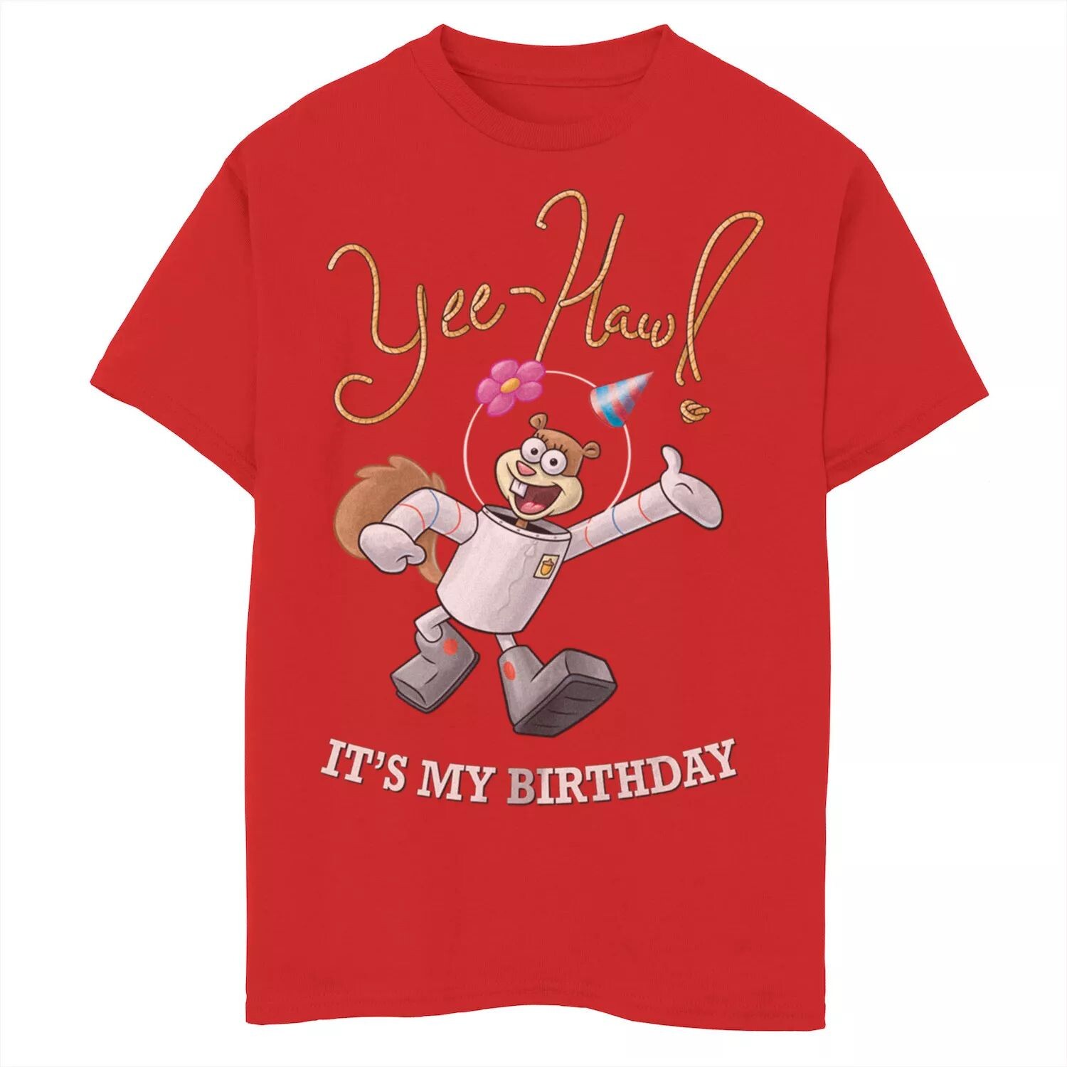 Футболка «Сэнди «Сэнди» для мальчиков 8–20 лет с Губкой Бобом «Это мой день рождения» Licensed Character 
Футболка «Сэнди «Сэнди» для мальчиков 8–20 лет с Губкой Бобом «Это мой день рождения» Licensed Character