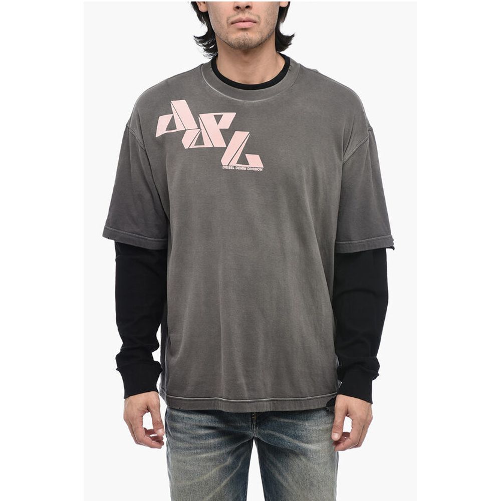 Двухслойная футболка T-WASY с эффектом потертости Diesel, Gray
Двухслойная футболка T-WASY с эффектом потертости Diesel, Gray