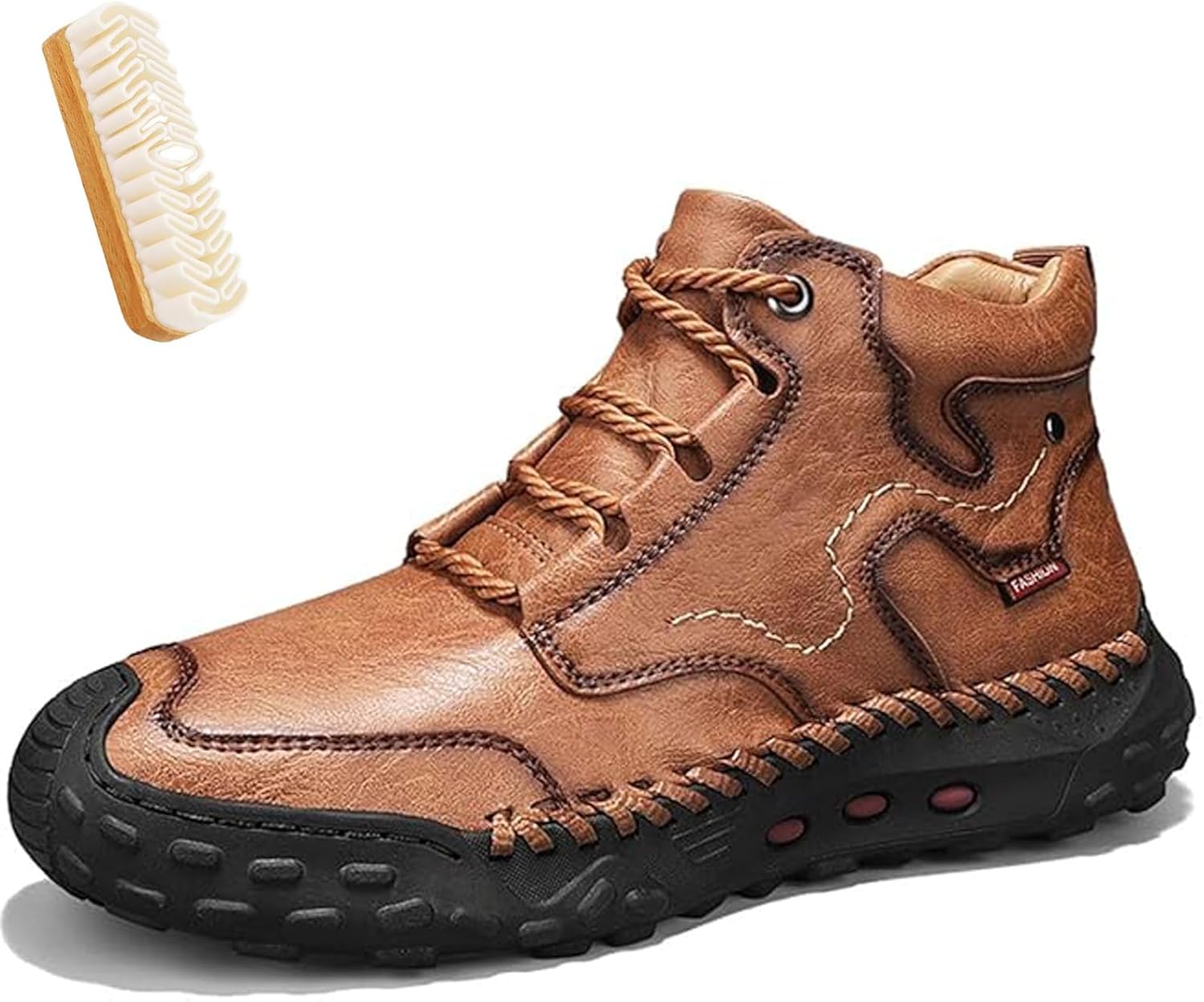 Мужская обувь, оксфорды из натуральной кожи с нескользящей резиновой подошвой, удобные стильные мужские ботинки Giltpeak, светло-коричневый
Мужская обувь, оксфорды из натуральной кожи с нескользящей резиновой подошвой, удобные стильные мужские ботинки Giltpeak, светло-коричневый