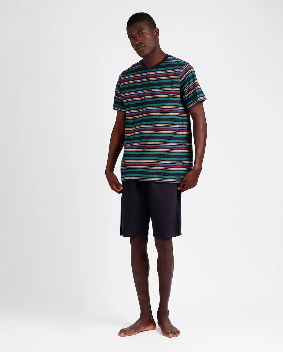 Мужская короткая пижама из трикотажа темно-синего цвета Admas, темно-синий
Мужская короткая пижама из трикотажа темно-синего цвета Admas, темно-синий