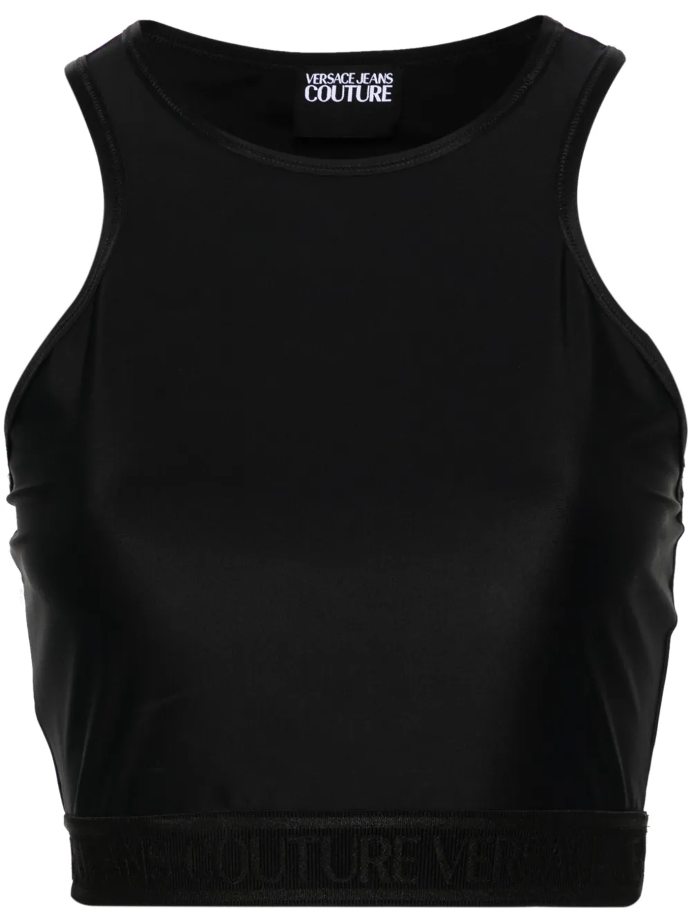 Укороченный топ с логотипом Versace Jeans Couture, черный
Укороченный топ с логотипом Versace Jeans Couture, черный