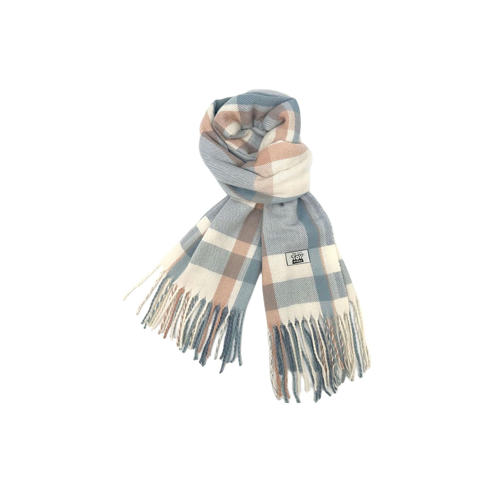 Disney Вязаный шарф унисекс, Blue Pink Plaid 
Disney Вязаный шарф унисекс, Blue Pink Plaid