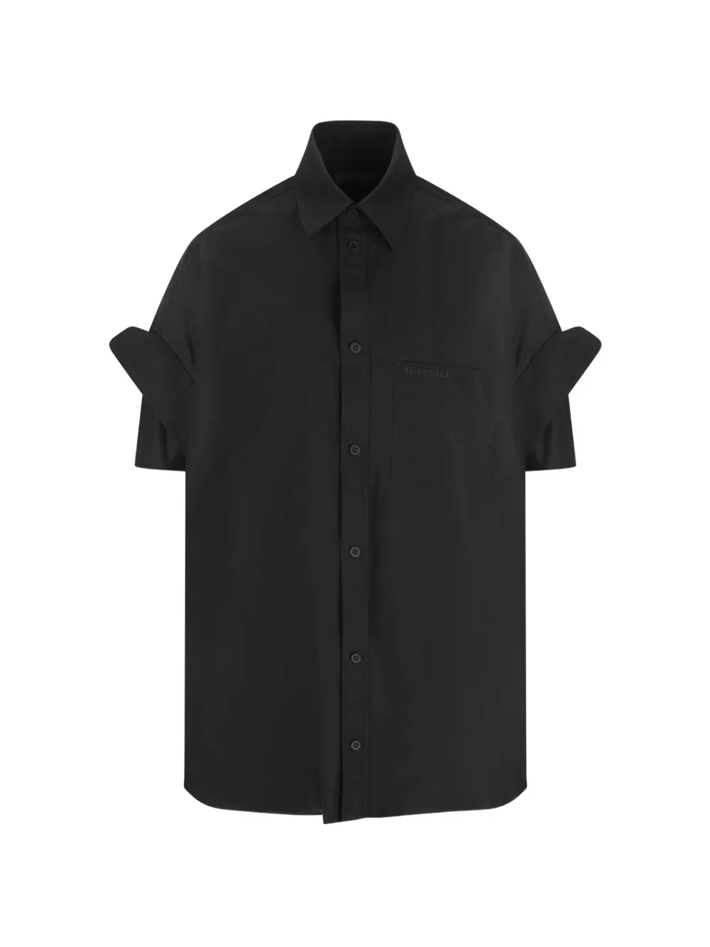 Рубашка с вышивкой на пуговицах Balenciaga, черный
Рубашка с вышивкой на пуговицах Balenciaga, черный