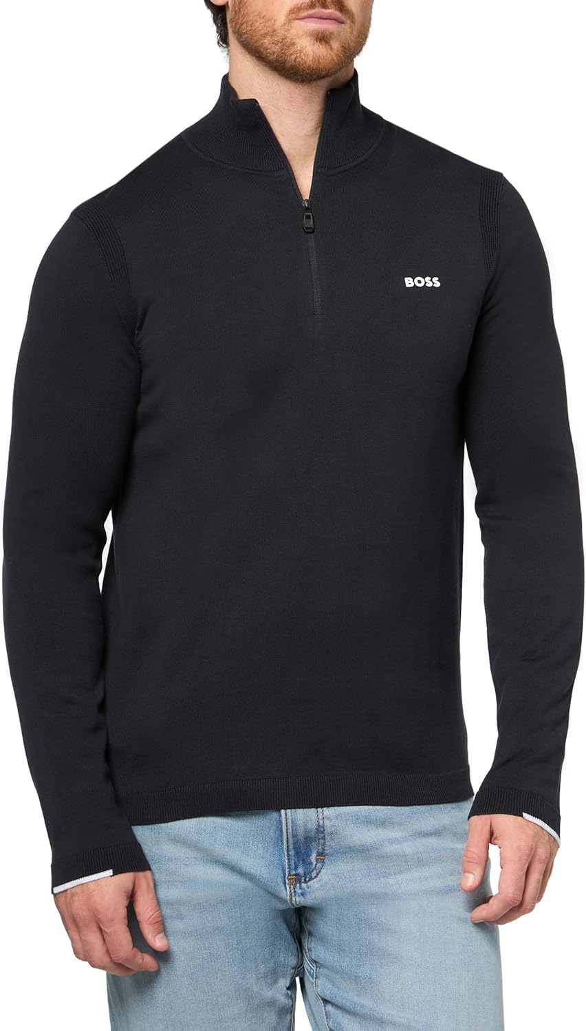 BOSS мужской свитер с четвертью молнии Tech Flex Cotton Stretch, Midnight Zone
BOSS мужской свитер с четвертью молнии Tech Flex Cotton Stretch, Midnight Zone