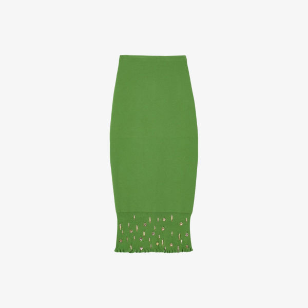 Юбка Sandro с расклешенным подолом, зеленый
Юбка Sandro с расклешенным подолом, зеленый