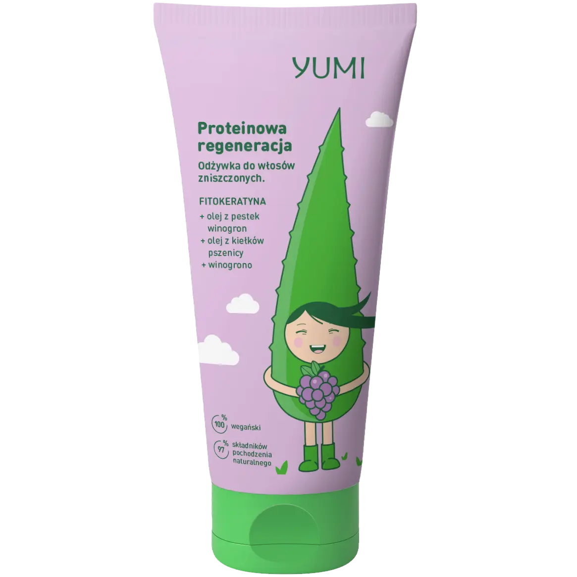 Yumi Proteinowa Regeneracja протеиновый кондиционер для волос, 200 мл
Yumi Proteinowa Regeneracja протеиновый кондиционер для волос, 200 мл