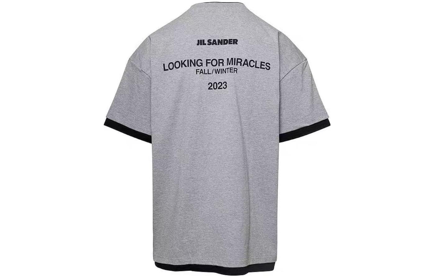 Футболка с логотипом в несколько слоёв JIL SANDER, серый
Футболка с логотипом в несколько слоёв JIL SANDER, серый