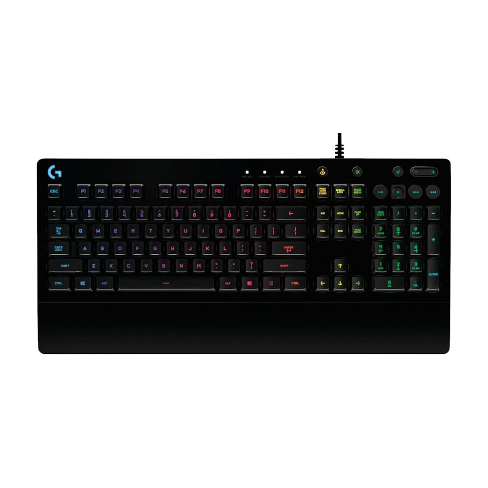 Клавиатура игровая беспроводная Logitech Prodigy G213, черный, английская раскладка
Клавиатура игровая беспроводная Logitech Prodigy G213, черный, английская раскладка