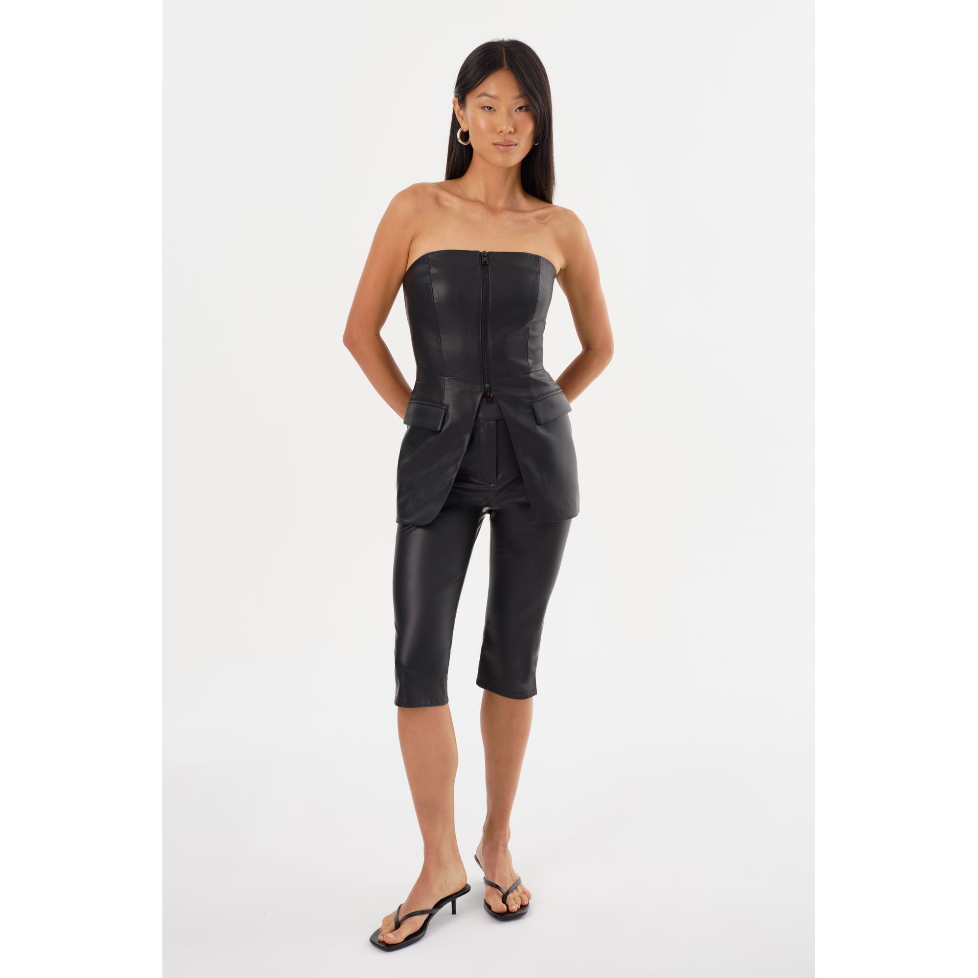 Avani | Топ-бюстье из искусственной кожи Lamarque, черный 
Avani | Топ-бюстье из искусственной кожи Lamarque, черный