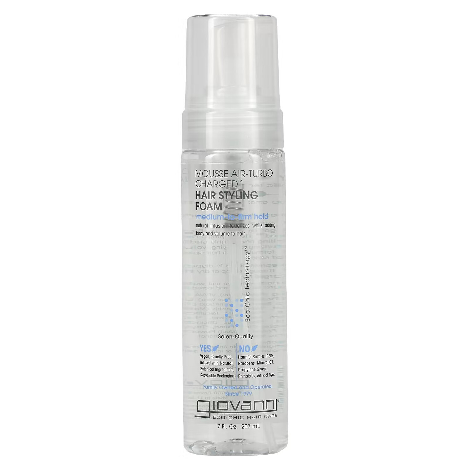 Giovanni, Mousse Air-Turbo Charged, пена для укладки, 207 мл (7 жидк. унций)
Giovanni, Mousse Air-Turbo Charged, пена для укладки, 207 мл (7 жидк. унций)