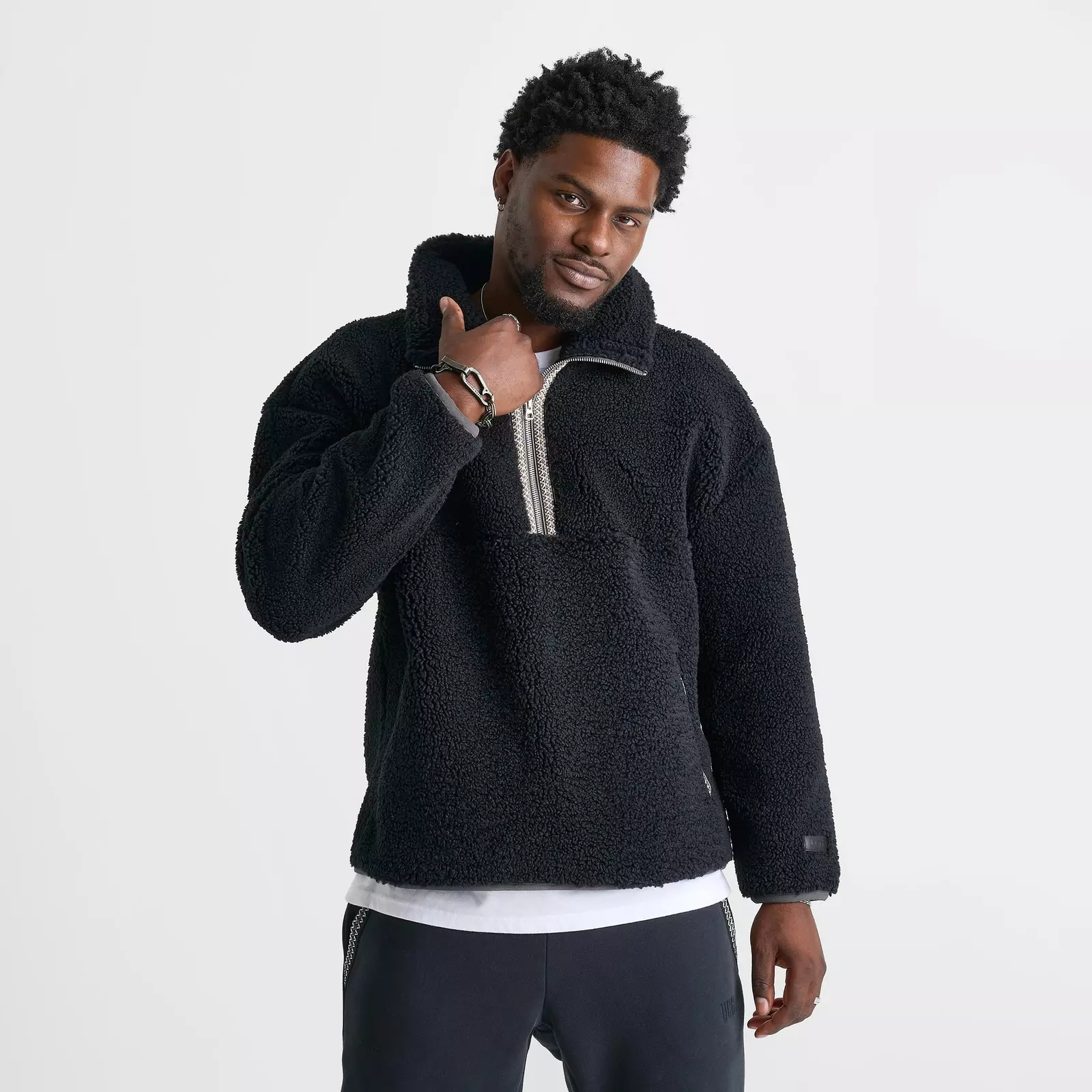 Пуловер Men's UGG UGGbraid Half-Zip, черный
Пуловер Men's UGG UGGbraid Half-Zip, черный