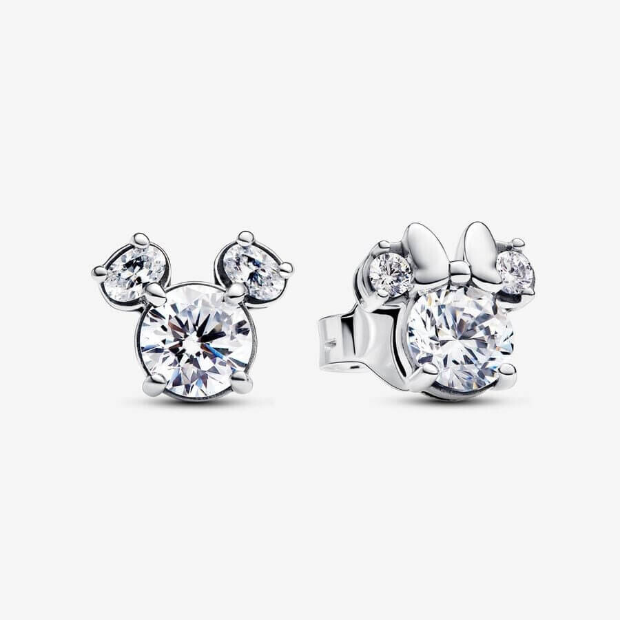 Cерьги-гвоздики Pandora x Disney Mickey Mouse & Minnie Mouse Sparkling, серебро
Cерьги-гвоздики Pandora x Disney Mickey Mouse & Minnie Mouse Sparkling, серебро