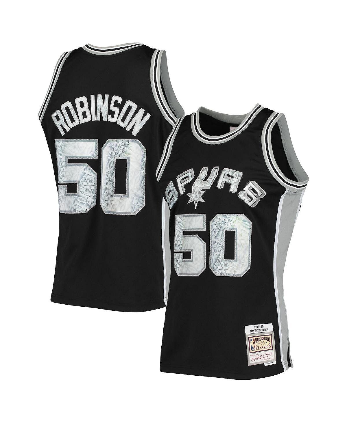 Мужская футболка david robinson black san antonio spurs 1998-99 hardwood classics 75th anniversary diamond swingman jersey Mitchell & Ness, черный
Мужская футболка david robinson black san antonio spurs 1998-99 hardwood classics 75th anniversary diamond swingman jersey Mitchell & Ness, черный