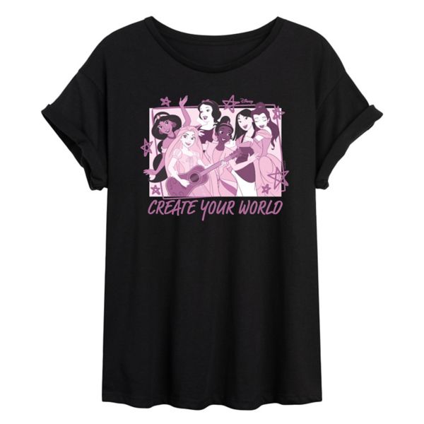 Футболка оверсайз для девочек "Принцесса" с принтом "Создай свой мир" Disney, черный
Футболка оверсайз для девочек "Принцесса" с принтом "Создай свой мир" Disney, черный