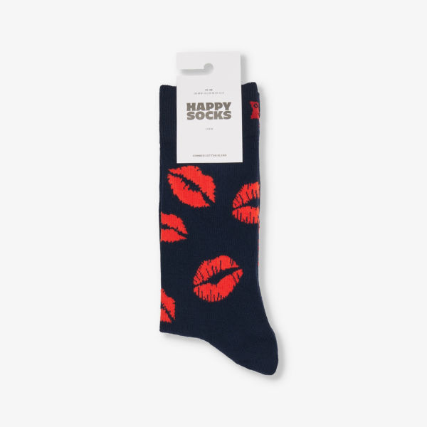 Носки Happy Socks из смесового хлопка с поцелуями, синий
Носки Happy Socks из смесового хлопка с поцелуями, синий