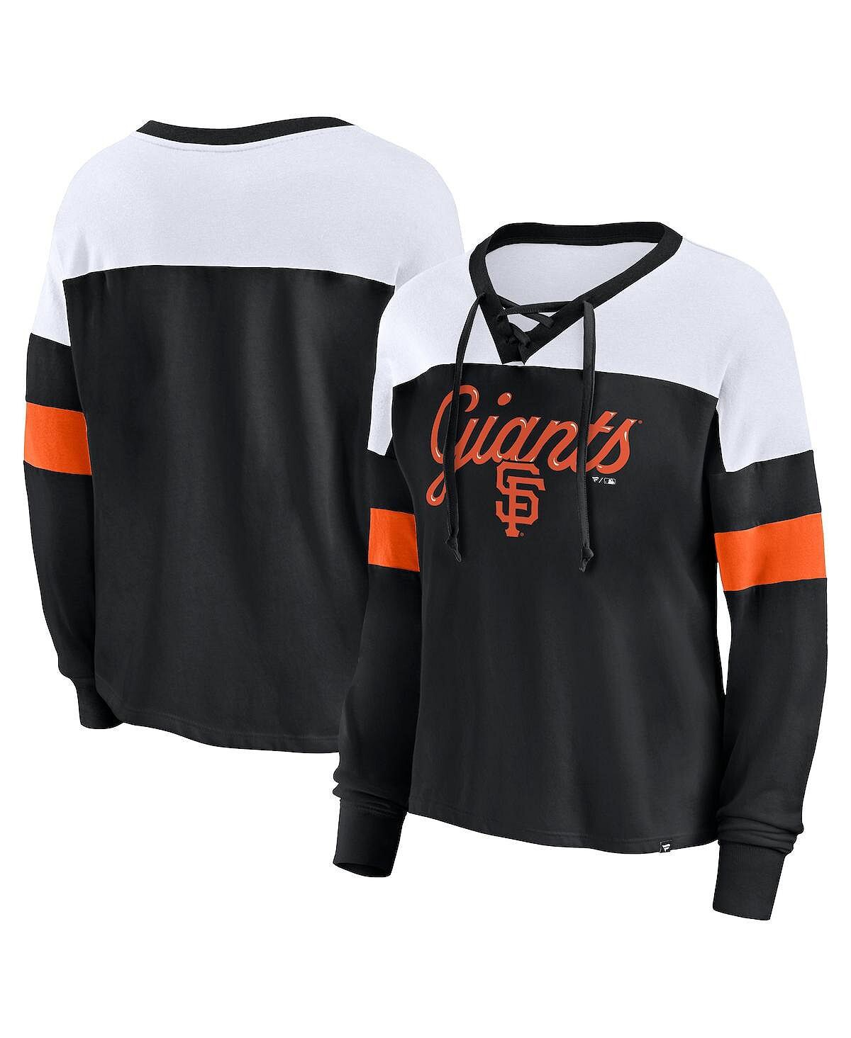 Женская черно-белая фирменная футболка San Francisco Giants Even Match со шнуровкой и длинным рукавом с v-образным вырезом Fanatics, Черный, Женская черно-белая фирменная футболка San Francisco Giants Even Match со шнуровкой и длинным рукавом с v-образным
Женская черно-белая фирменная футболка San Francisco Giants Even Match со шнуровкой и длинным рукавом с v-образным вырезом Fanatics, Черный, Женская черно-белая фирменная футболка San Francisco Giants Even Match со шнуровкой и длинным рукавом с v-образным