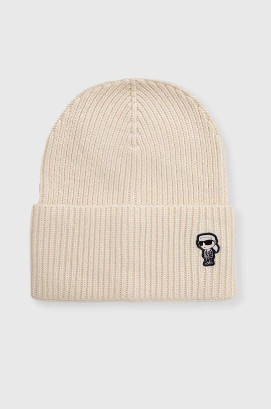 Шапка из смесовой шерсти Karl Lagerfeld, бежевый
Шапка из смесовой шерсти Karl Lagerfeld, бежевый