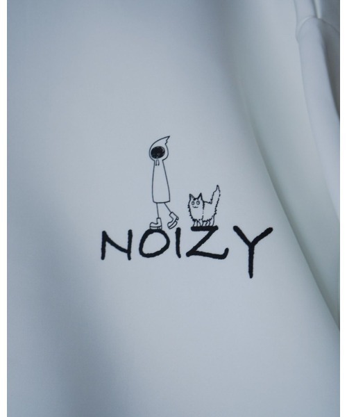 NOIZY Футболка с коротким рукавом, графическим принтом на спине, Cat One Point, серый
NOIZY Футболка с коротким рукавом, графическим принтом на спине, Cat One Point, серый