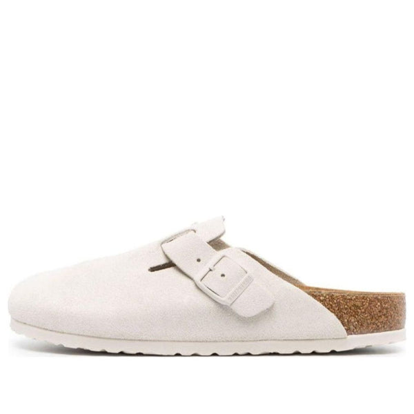 Тапочки boston suede leather narrow fit sandals 'antique white' Birkenstock, белый
Тапочки boston suede leather narrow fit sandals 'antique white' Birkenstock, белый