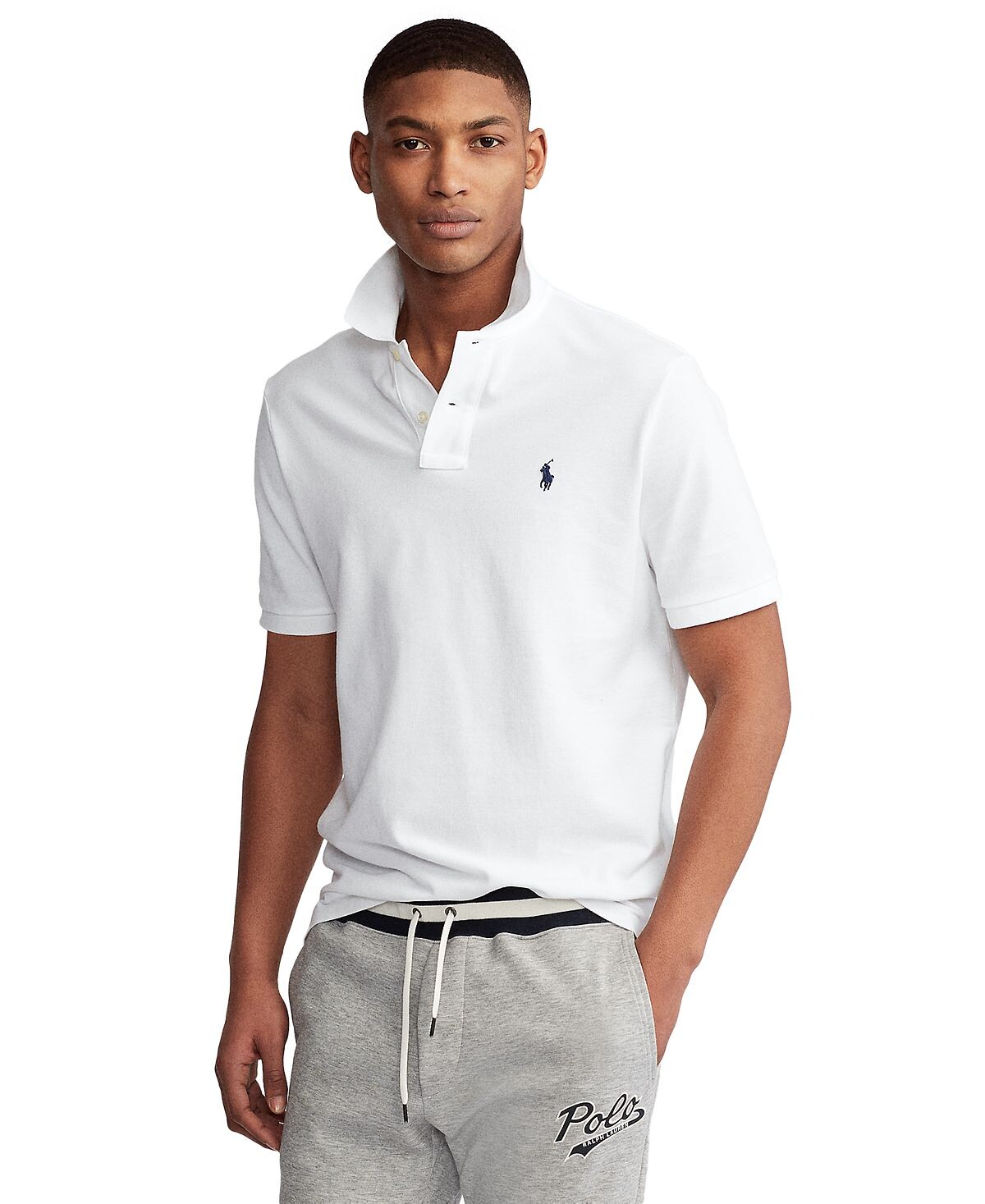 Мужская футболка-поло классического кроя из сетчатой ткани Polo Ralph Lauren, белый
Мужская футболка-поло классического кроя из сетчатой ткани Polo Ralph Lauren, белый