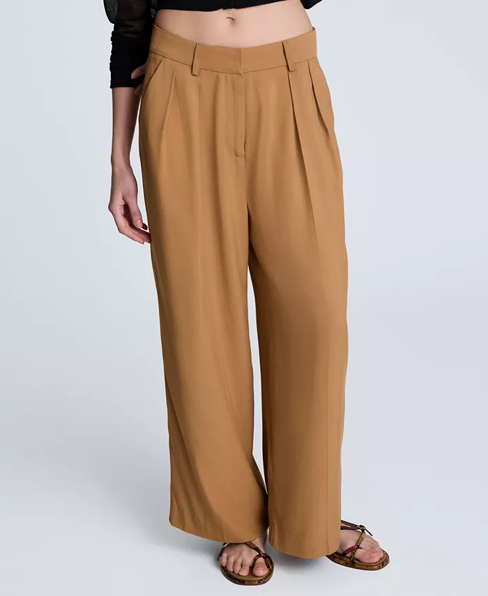 Женские брюки широкого кроя с высокой талией и двойной защипами Kenneth Cole, коричневый
Женские брюки широкого кроя с высокой талией и двойной защипами Kenneth Cole, коричневый