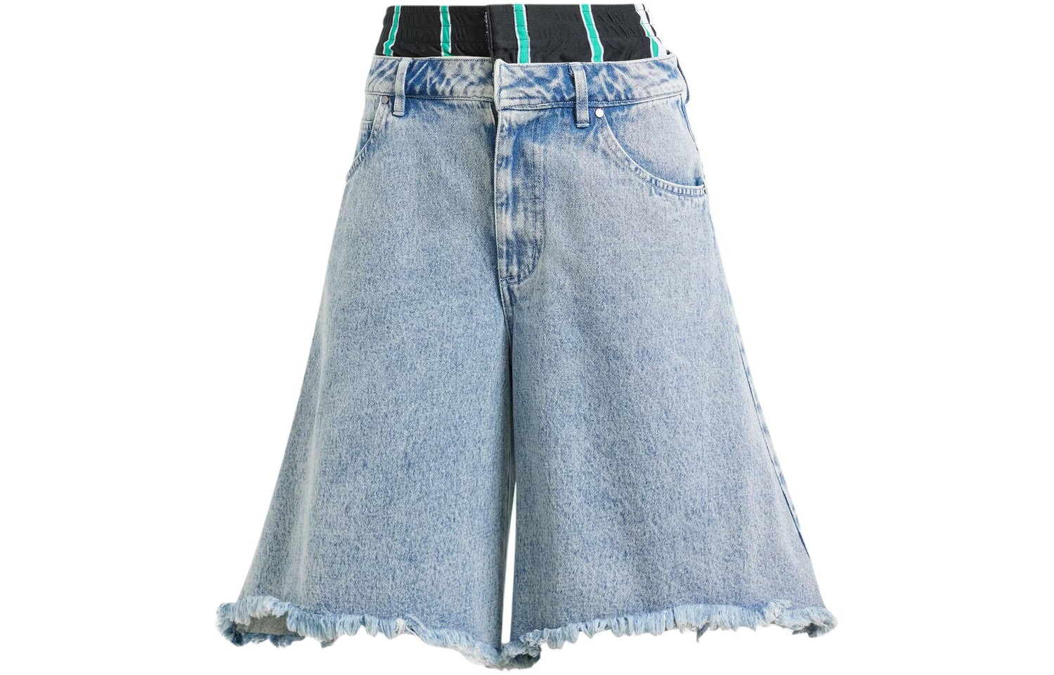 Джинсовые шорты женские бледно-голубые Adidas Originals 
Джинсовые шорты женские бледно-голубые Adidas Originals