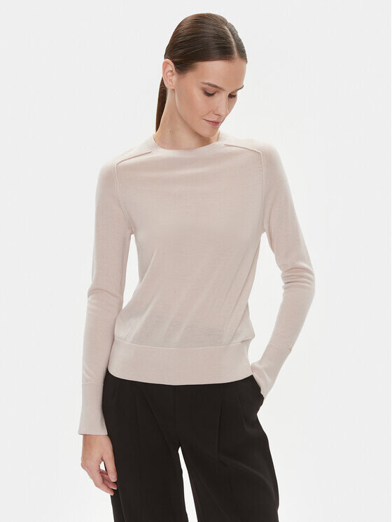 Свитер обычного кроя Calvin Klein, бежевый 
Свитер обычного кроя Calvin Klein, бежевый