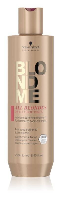 Питательный кондиционер для густых волос Schwarzkopf Professional Blondme All Blondes Rich
Питательный кондиционер для густых волос Schwarzkopf Professional Blondme All Blondes Rich