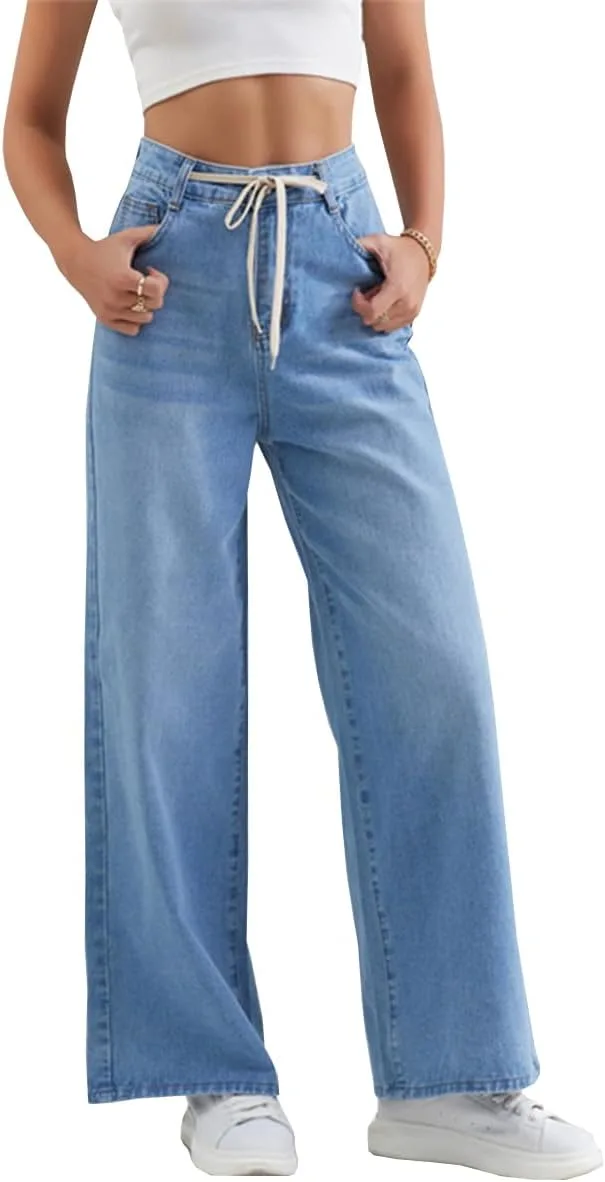 Женские джинсы Casual High Waisted с пояском на шнурке Glkaend
Женские джинсы Casual High Waisted с пояском на шнурке Glkaend