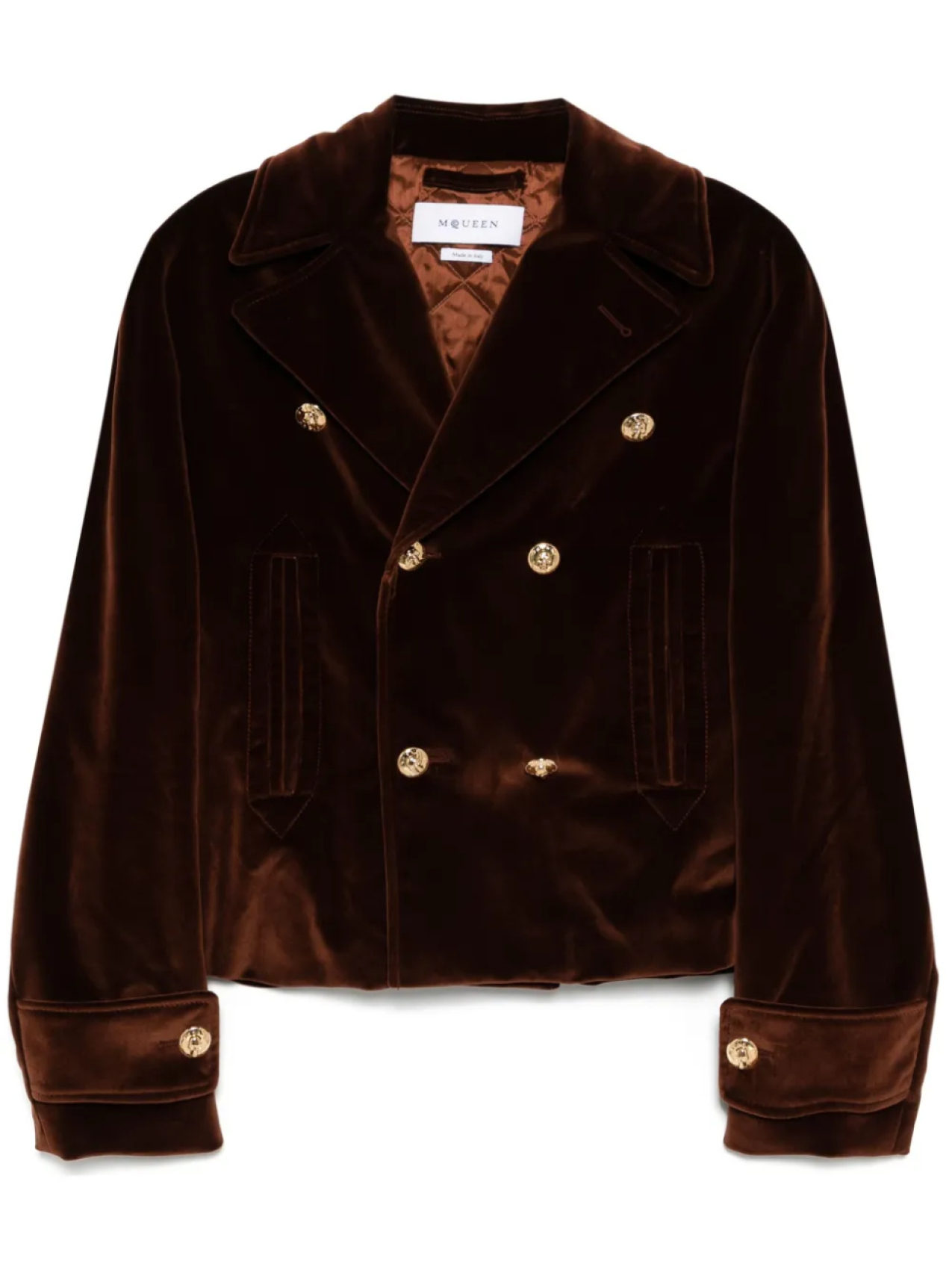 Alexander McQueen двубортный пиджак, коричневый
Alexander McQueen двубортный пиджак, коричневый