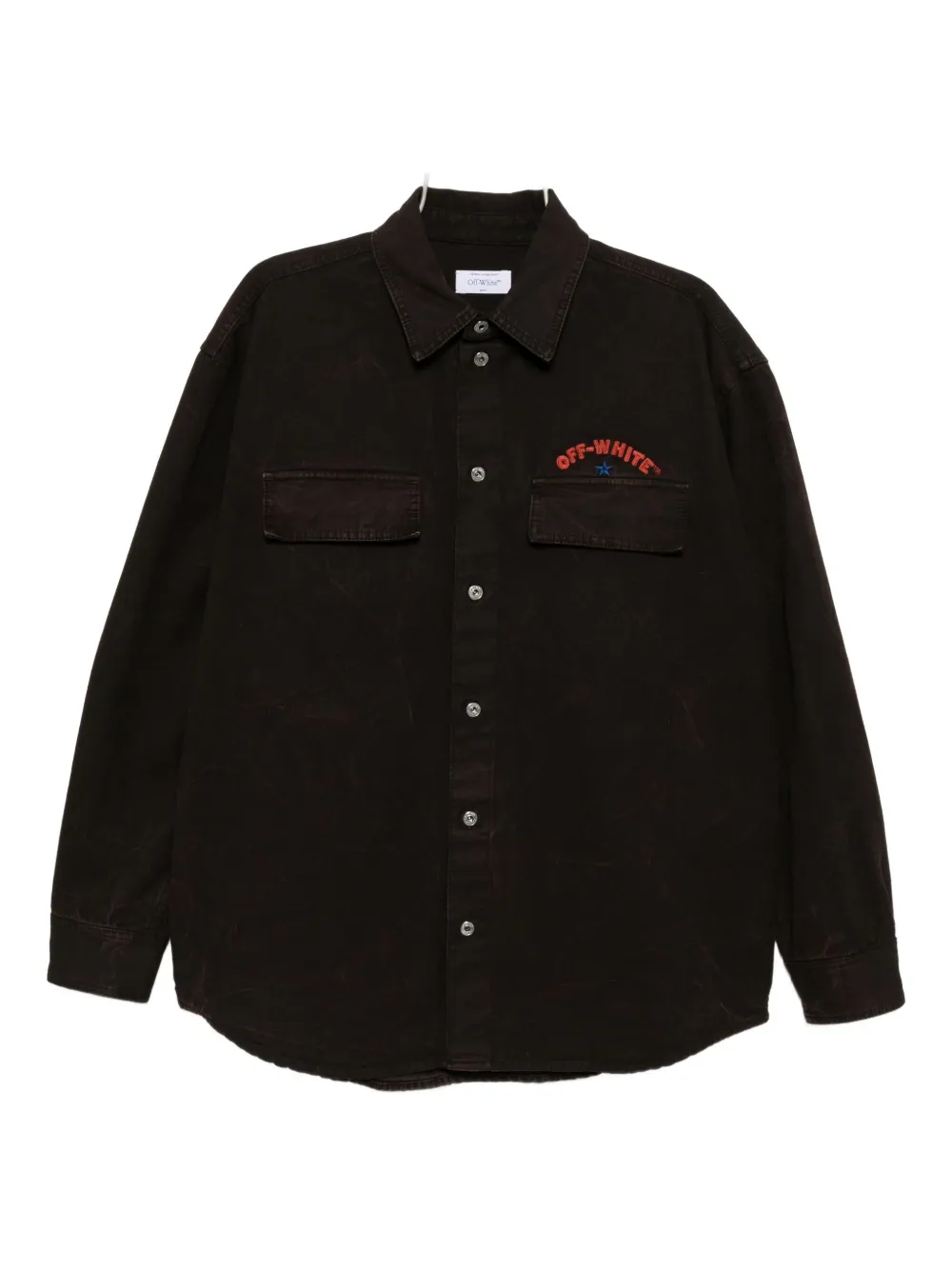 Рубашка с вышитым принтом OFF-WHITE, коричневый
Рубашка с вышитым принтом OFF-WHITE, коричневый