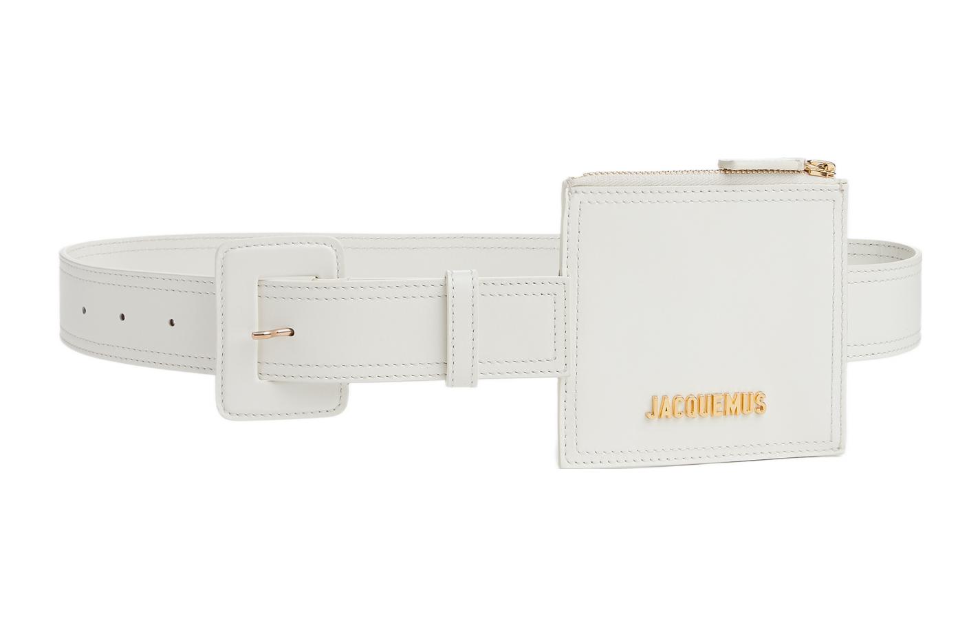 Женская белая поясная сумка из коровьей кожи Jacquemus
Женская белая поясная сумка из коровьей кожи Jacquemus