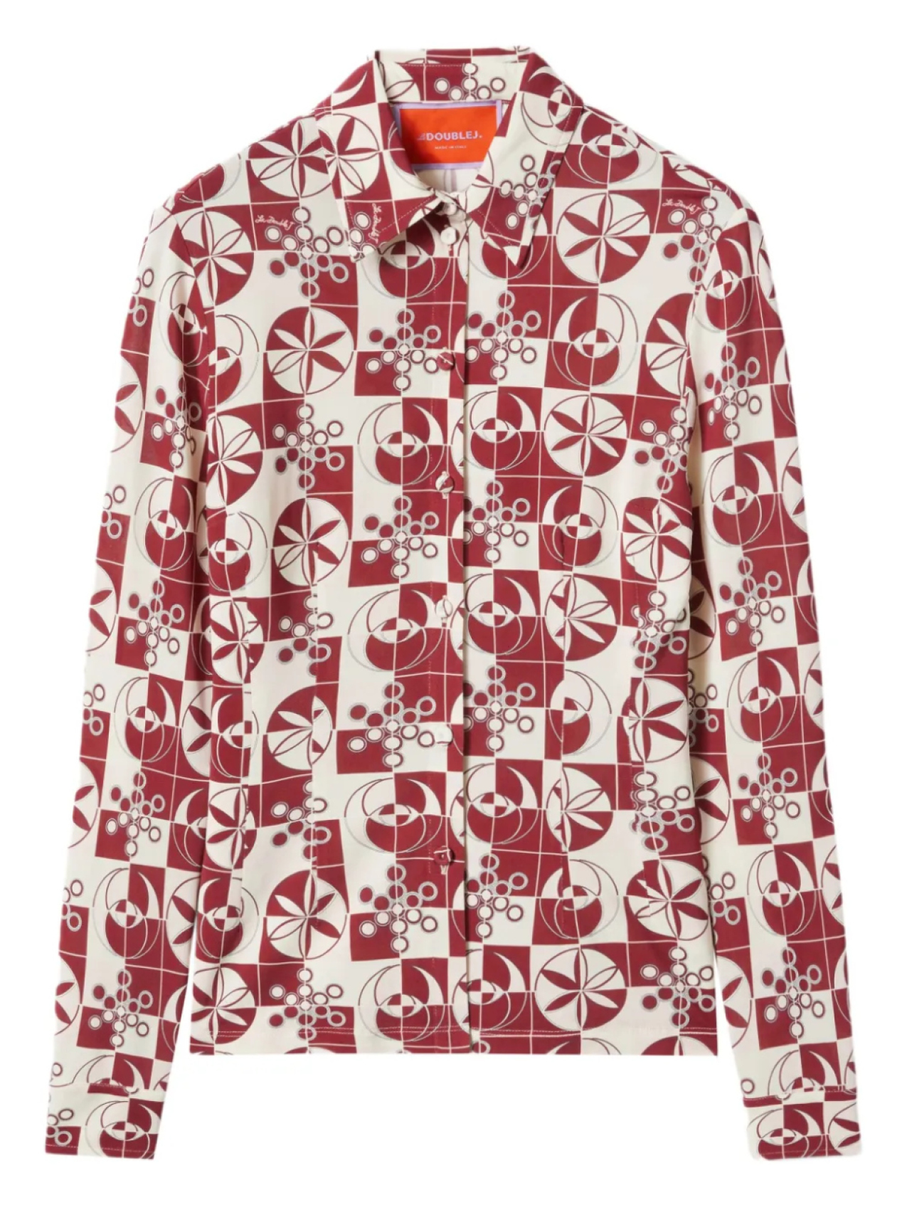 Рубашка с геометрическим принтом La DoubleJ, красный
Рубашка с геометрическим принтом La DoubleJ, красный