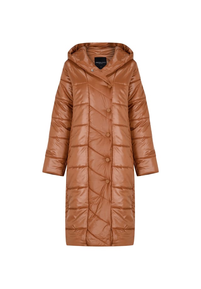 Стеганое пальто Eva в мерцающем дизайне Freshlions, коричневый
Стеганое пальто Eva в мерцающем дизайне Freshlions, коричневый