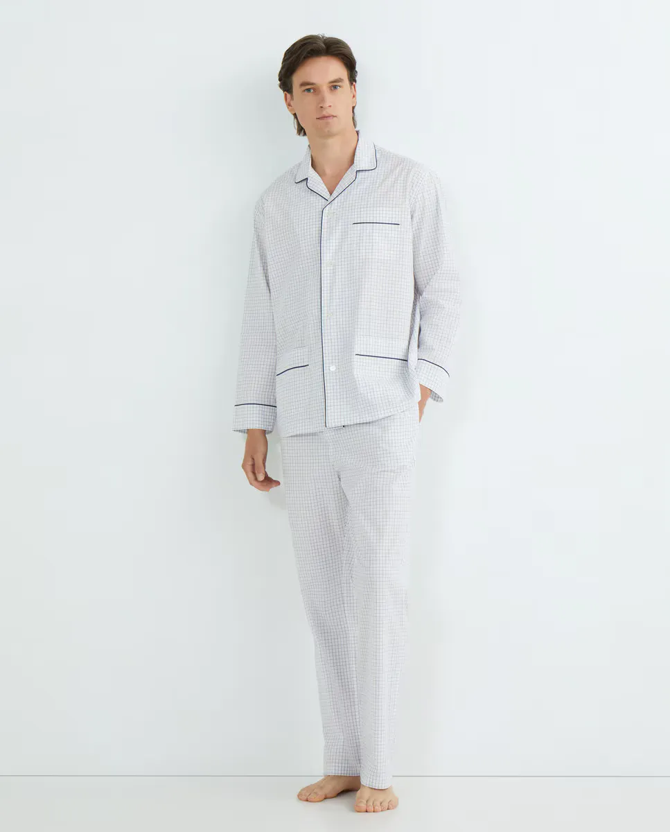 Мужская полосатая пижама из тканого поплина Emidio Tucci, белый
Мужская полосатая пижама из тканого поплина Emidio Tucci, белый