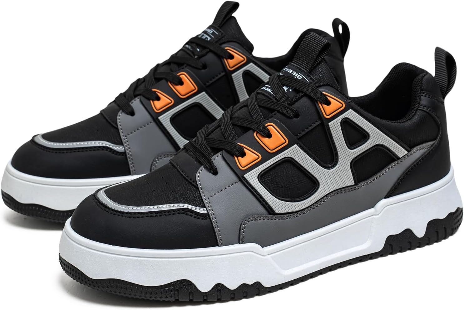 Мужские кожаные повседневные кроссовки на шнуровке с толстой подошвой, противоскользящие низкие кеды для скейтборда, подходящие для ежедневной носки и прогулок Qaoterod, черный
Мужские кожаные повседневные кроссовки на шнуровке с толстой подошвой, противоскользящие низкие кеды для скейтборда, подходящие для ежедневной носки и прогулок Qaoterod, черный