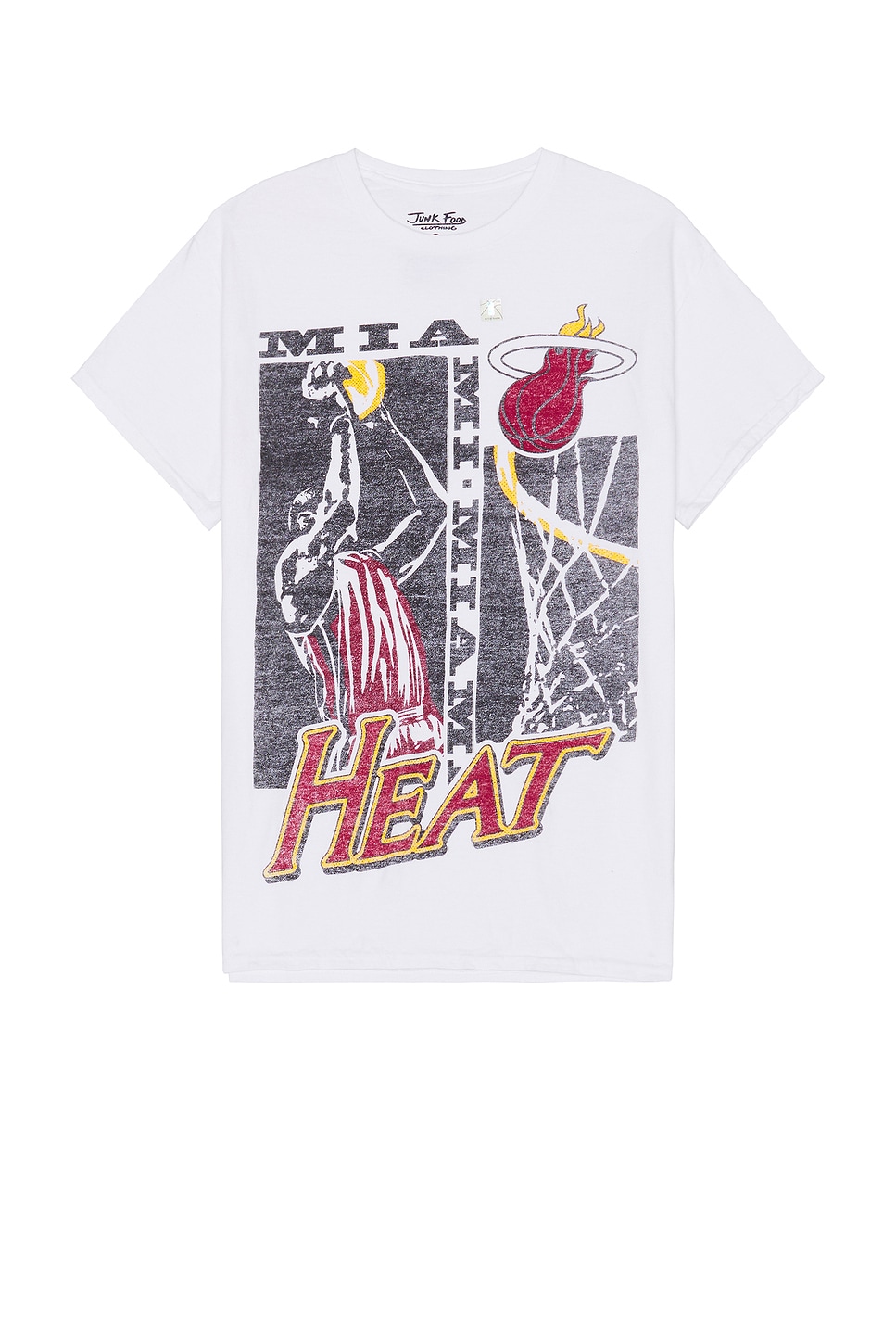 Футболка с надписью «heat jump shot» Junk Food, белый
Футболка с надписью «heat jump shot» Junk Food, белый