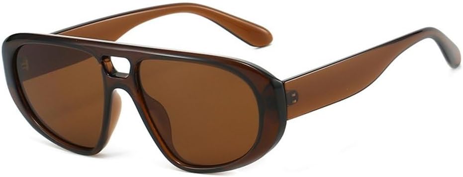 Ретро-солнцезащитные очки-пилот с двойной перемычкой для женщин, защита от УФ-излучения UV400, модные красные и синие, трендовые панк-солнцезащитные очки для мужчин SKFGNX, Brown Tea
Ретро-солнцезащитные очки-пилот с двойной перемычкой для женщин, защита от УФ-излучения UV400, модные красные и синие, трендовые панк-солнцезащитные очки для мужчин SKFGNX, Brown Tea