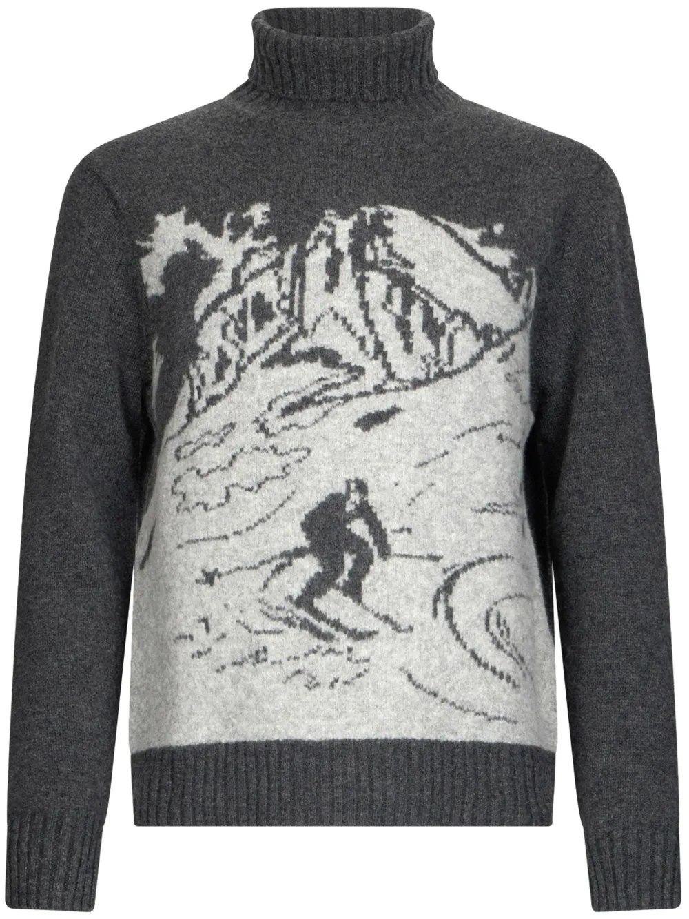 Джемпер с жаккардовым принтом и воротником-гольф Ballantyne, серый
Джемпер с жаккардовым принтом и воротником-гольф Ballantyne, серый