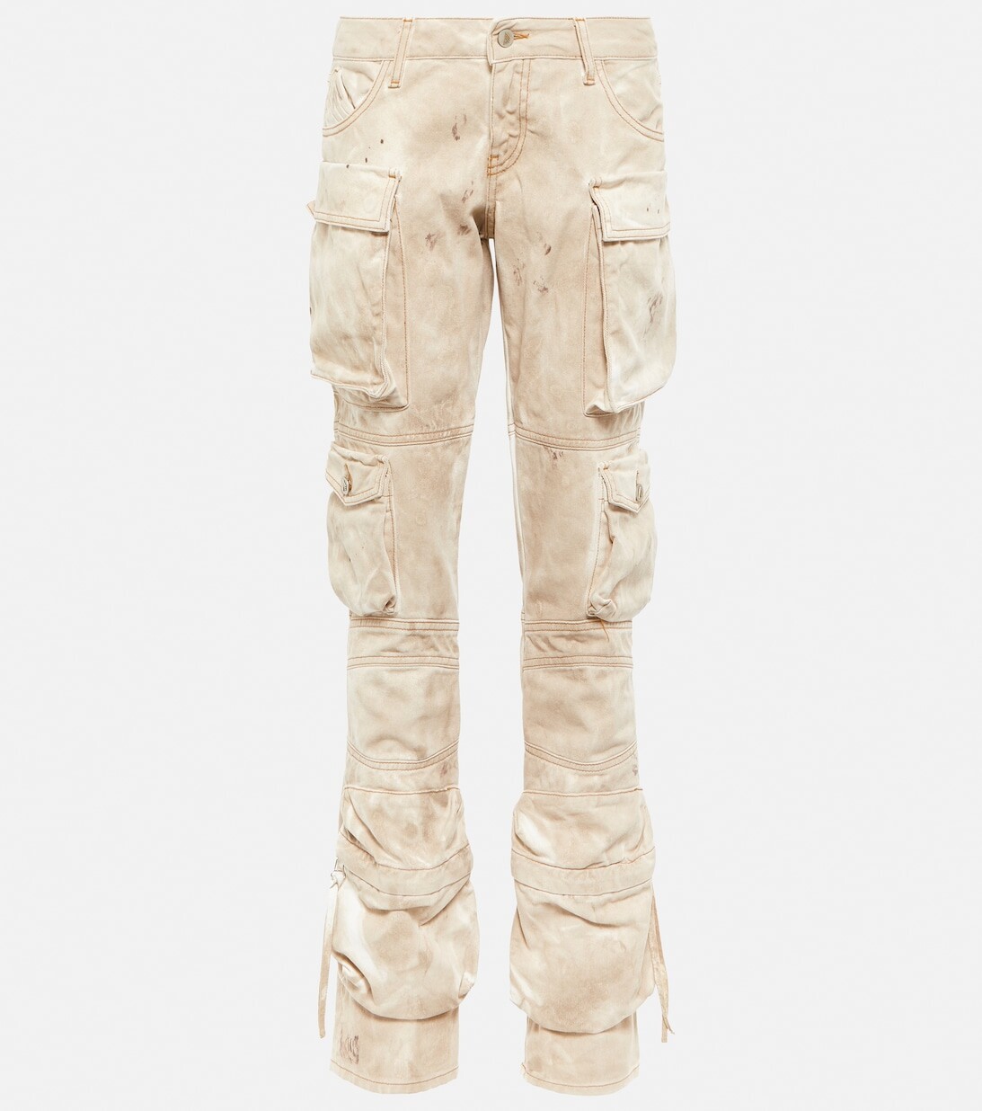 Джинсовые брюки карго с низкой посадкой THE ATTICO, бежевый
Джинсовые брюки карго с низкой посадкой THE ATTICO, бежевый