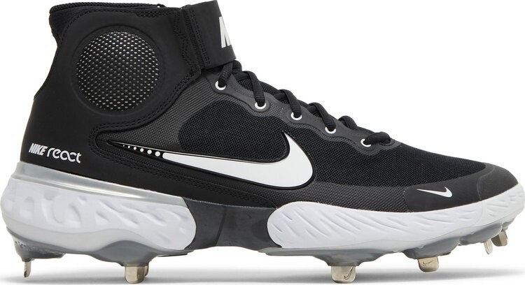 Бутсы Nike Alpha Huarache Elite 3 Mid 'Black Light Smoke Grey', черный 
Бутсы Nike Alpha Huarache Elite 3 Mid 'Black Light Smoke Grey', черный