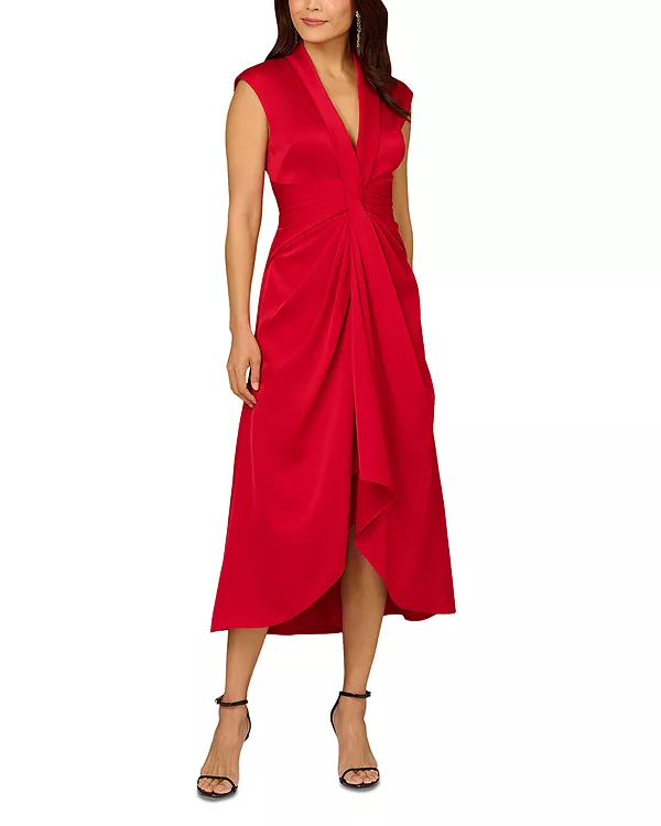 Плиссированное миди-платье А-силуэта Aidan Mattox, красный
Плиссированное миди-платье А-силуэта Aidan Mattox, красный