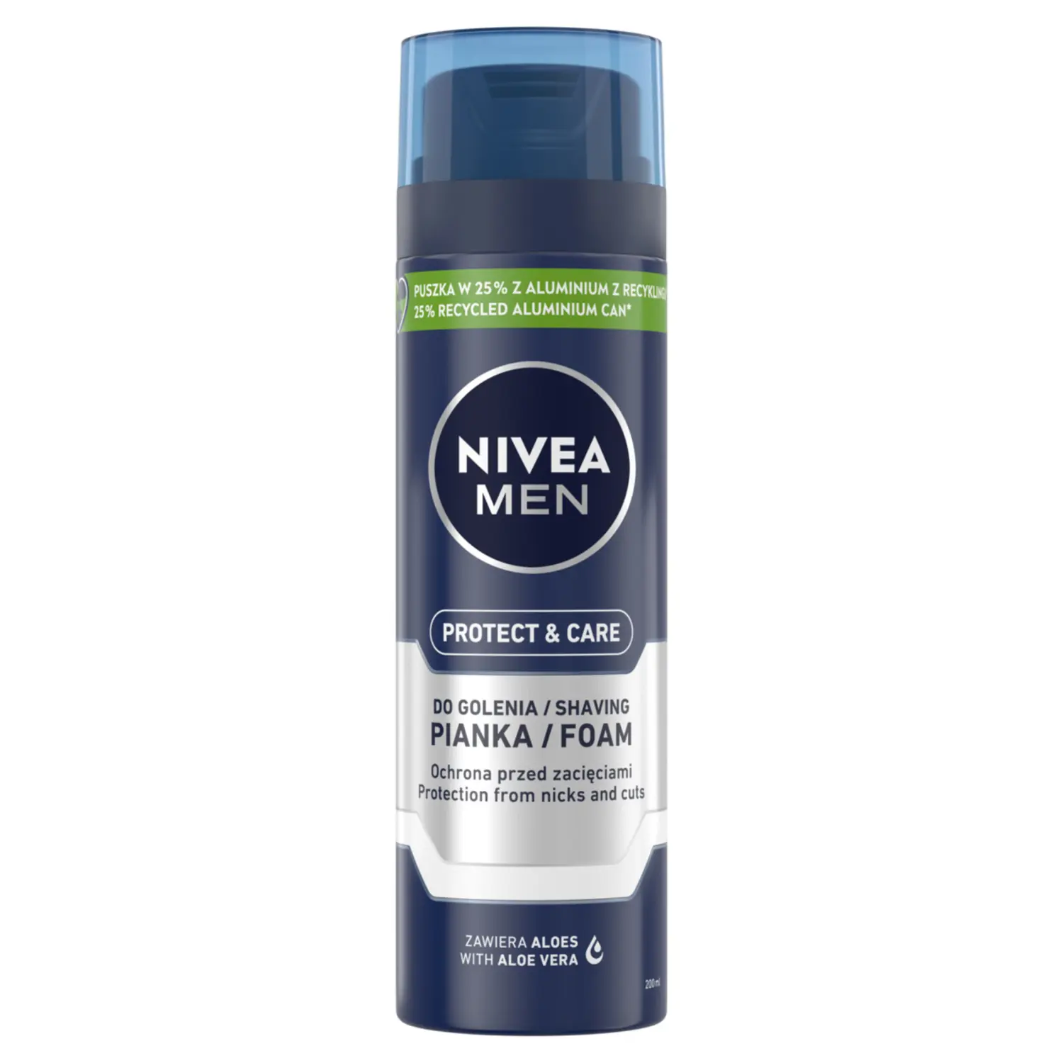 Nivea Men Protect & Care увлажняющая пена для бритья для мужчин, 200 мл 
Nivea Men Protect & Care увлажняющая пена для бритья для мужчин, 200 мл