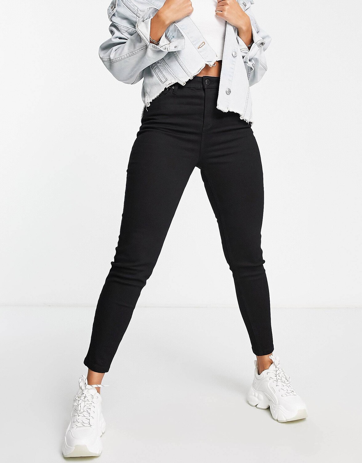 Черные джинсы скинни Miss Selfridge 
Черные джинсы скинни Miss Selfridge