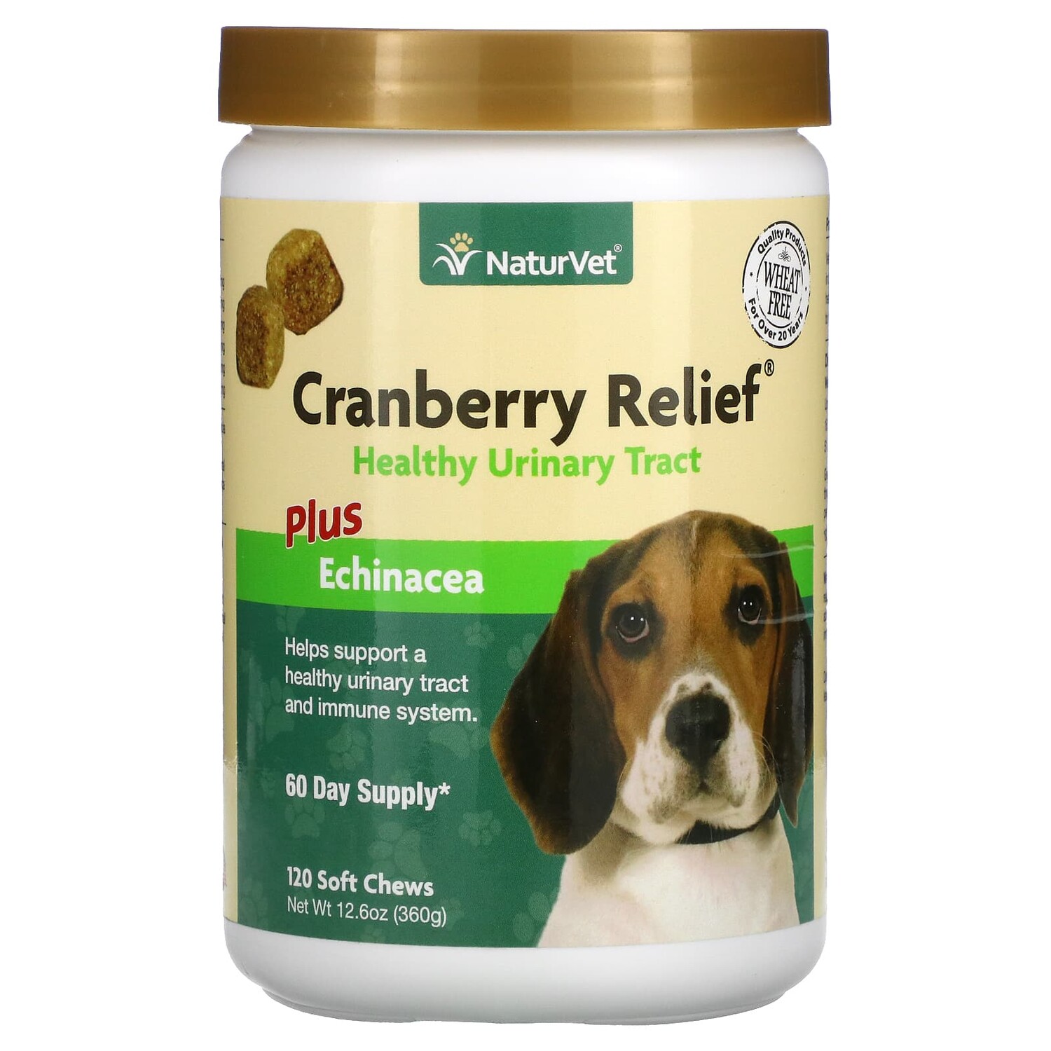 Эхинацея NaturVet Cranberry Relief Plus для собак, 120 жевательных таблеток
Эхинацея NaturVet Cranberry Relief Plus для собак, 120 жевательных таблеток